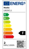 NEDIS LED-lamp G9 2 W 220 V 200 lm 2700 K warmwit thumbnail (2 of 2)