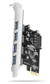 AXAGON PCIe vezérlő 4x USB Type-A USB 5Gbps PCEU-430RS SP chip Renesas