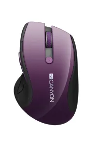 Mouse CANYON 24Ghz sem fio CMSW01 1000 1200 1600 dpi 6 botões sensor LED azul roxo (1 of 4)