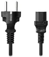 NEDIS napájecí kabel 230V přípojný 10A konektor IEC-320-C13 přímá zástrčka Schuko černý bulk 3m thumbnail (2 of 2)