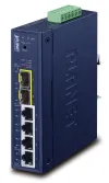 Planet IGS-4215-4T2S Промышленный коммутатор L2 4x 1Gb TP + 2x SFP IP30 от -40 до 75°C 9-48В постоянного тока 24В переменного тока