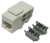 XtendLan Keystone жак RJ45 челно CAT 6 UTP бяло 90 ст. блъскане отгоре