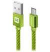 Swissten Data Cable Textile Usb Usb-C 1.2 M Green thumbnail (1 of 1)
