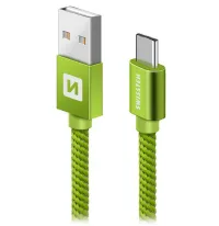 Swissten Data Cable Textile Usb Usb-C 1.2 M Green (1 of 1)