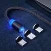 Зарядный кабель Colorway 3 в 1 Lightning+MicroUSB+USB-C Магнитный 2,4 А Нейлон 1 м thumbnail (8 of 8)