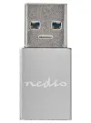 NEDIS PROFIGOLD USB-A USB 3.2 Gen 1 адаптер USB-A щепсел - USB-C гнездо алуминиева сребърна КУТИЯ thumbnail (1 of 3)
