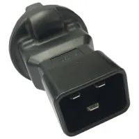 PremiumCord Adapter IEC C20 Stecker auf CEE 7 3 Buchse Spannung 230V 16A (1 of 2)