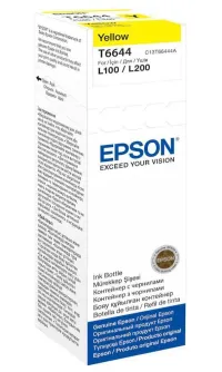 Epson ink cartridge 664 C13T66444A L100 L110 L200 L210 L355 L550 70ml Yellow (1 of 1)