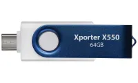 PATRIOT Xporter X550 64 Gt USB Type-A + USB Type-C USB 3.2 Gen 1 valkoinen-sininen (1 of 4)