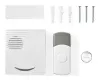 NEDIS Wireless Doorbell Kit Batterie ugedriwwen 36 Melodien Range 300m 80dB Wäiss thumbnail (4 of 4)