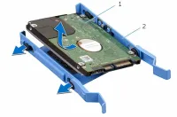 Рамка DELL для SATA HDD для ПК OptiPlex Vostro для диска 2,5" або SSD (1 of 1)