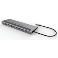 USB-C metalinis žemo profilio 4K trijų ekranų prijungimo stotelė + maitinimo tiekimas 85 W (1 of 9)