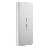 CANYON power bank PB-106W 10000mAh Li-polyInput 5V 2A (Micro-USB USB-C) Output 5V 2.1A (2xUSB-A) bela (1 of 5)