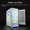 COUGAR PC Case DUOFACE Pro White Mid Tower Airflow Front Panel TG lénks Panel 2 x ARGB 140mm & 1x 120mm Fans thumbnail (13 of 32)