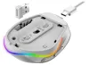 GENIUS Ergo 9000S Pro Pearl White Dual Bluetooth + 24GHz 2400 dpi Wireless 6 Button Rechargeable RGB White thumbnail (7 of 7)