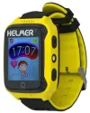 HELMER children's watch LK 707 with GPS locator touch display IP54 micro SIM compatible with Android and iOS yellow