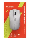 CANYON optical wireless mouse MW-7 adjustable resolution 800 1200 1600 dpi 4 keys USB dongle 1xAA white thumbnail (6 of 6)