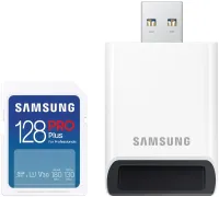 Samsung SDXC 128GB PRO PLUS + USB adapteris (1 of 3)