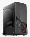 „Aerocool Zauron Mid Tower“ dėklas be ATX maitinimo šaltinio 2xUSB 2.0 2xUSB 3.0 juodas RGB