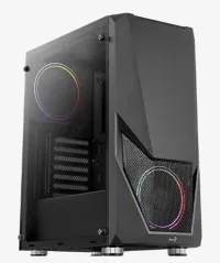 Aerocool Zauron Mid Tower-fodral utan ATX-strömförsörjning 2xUSB 2.0 2xUSB 3.0 svart RGB (1 of 4)