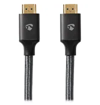 NEDIS PROFIGOLD Сверхскоростной кабель HDMI 2.1 8K@60H позолоченные разъемы HDMI-HDMI хлопок антрацит КОРОБКА 2м (1 of 2)