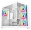 DEEPCOOL case CG530 4F ATX 4x120mm ARGB fans USB 3.0 USB-C panoramic white thumbnail (1 of 9)