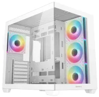 Корпус DEEPCOOL CG530 4F ATX 4x120 мм ARGB вентиляторы USB 3.0 USB-C панорамный белый (1 of 9)