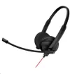 Headset comhdhála CANYON HS-07 cárta fuaime USB dlúth dlúth le rialtóir glaonna 3.5mm jack dubh