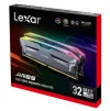 Lexar ARES DDR5 32GB (комплект 2x16GB) UDIMM 6000MHz CL30 XMP 3.0 & EXPO RGB радиатор черен thumbnail (4 of 4)