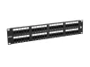 Solarix 19" Patch panel 48 x RJ45 CAT5E UTP 150 MHz crni 2U SX48-5E-UTP-BK thumbnail (1 of 1)