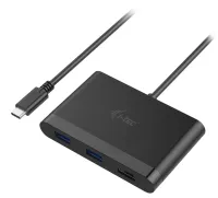 i-tec USB 3.1 Typ C HDMI Reiseadapter PD Daten 1x HDMI 4K Ultra HD 3840x2160 2x USB 3.0 schwarz (1 of 4)