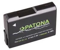 Batteria PATONA per foto Nikon EN-EL14 1100mAh Li-Ion Premium (1 of 1)