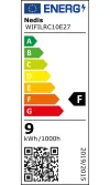 Inteligentna żarówka LED NEDIS Wi-Fi E27 A60 9W 230V 806lm ciepła i zimna biała 2700 - 6500K RGB biała thumbnail (2 of 2)