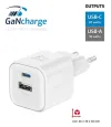 Swissten Netzwierkadapter gan 1x usb-c 20w pd an 1x usb-a 18w qc wäiss thumbnail (2 of 2)