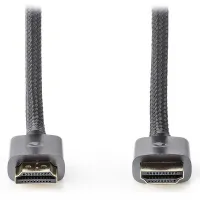 NEDIS PROFIGOLD High Speed HDMI 2.0 cable with Ethernet 4K@60Hz gold-plated HDMI-HDMI connectors cotton gray BOX 3m (1 of 2)