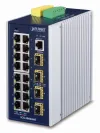 Planet IGS-20040MT 16x RJ-45 4x SFP DIN IP30 -40 - +75°C Web SNMPv3 VLAN IGMPv3 ESD IPv4 IPv6