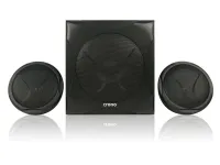 CRONO Lautsprecher CS-2105 2.1 2x 10W + Subwoofer 20W 2x Cinch Bluetooth USB-Speicherkartenleser schwarz (1 of 3)