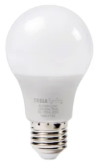 Tesla LED lemputė BULB E27 9W 230V 1055lm 25 000h 3000K šiltai balta 220st (1 of 2)