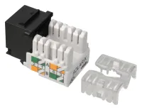 Solarix Keystone CAT5E UTP RJ45 črn priključni blok 90° SXKJ-5E-UTP-BK-90 (1 of 1)