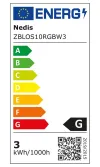 NEDIS chytré venkovní světlo 3 x 90 lm Zigbee 3.0 3 x 3 W RGB teplá bílá 2700 K hliník Android iOS thumbnail (5 of 5)