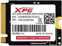 ADATA GAMMIX S55 512GB SSD Interná PCIe Gen4x4 M.2 2230 (1 of 2)