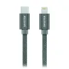 Kabel do transmisji danych Swissten Tekstylny USB-C Lightning 1,2 M Szary