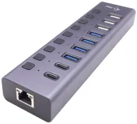 I-tec HUB do transmisji danych i ładowania USB 3.0 USB-C 9x port LAN + zasilacz 60W (1 of 1)