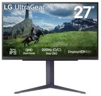 LG monitorius 27GS85Q-B IPS 27" 2560x1440 180Hz 400cdm 1ms 1000:1 DP HDMI PIVOT juodas (1 of 6)