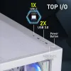 BitFenix ​​skriňa CETO ATX 4x 120mm FRGB fan 2x USB 3.0 USB-C tvrdené sklo biela thumbnail (10 of 12)