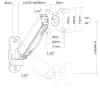 Neomounts WL70-440BL11 Držák displeje na stěnu 17-32" sklopný rotace plynový píst 2 čepy VESA 100X100 nosn. 9kg černý thumbnail (5 of 5)