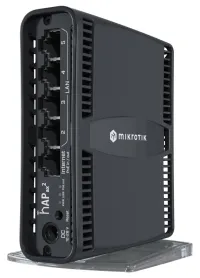 MikroTik hAP ax2 5x GLAN 2.4+5Ghz 802.11b g n ac ax Wi-Fi 6 PoE įvestis ROS 7 L4 PSU patalpose (1 of 3)