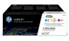 HP 410X Three-pack of Original LaserJet Toner Cartridges Cyan Magenta Yellow