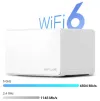 TP-Link Mercusys Halo H90X (3 csomag) WiFi rendszer WiFi 6 AX6000 1x 25GLAN 2x GLAN thumbnail (3 of 3)