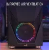 Aerocool Zauron Mid Tower ohišje brez ATX napajalnika 2xUSB 2.0 2xUSB 3.0 črn RGB thumbnail (3 of 4)